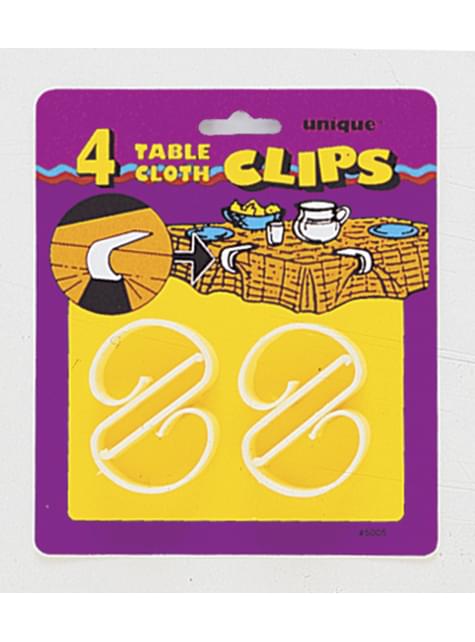 4 clips sujetamanteles