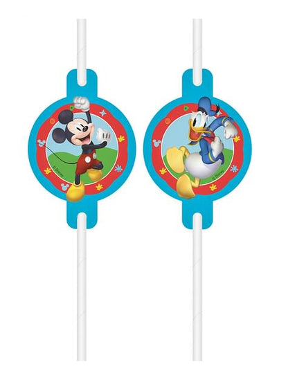 4 pajitas de Mickey Mouse - Club house - Procos | Funidelia