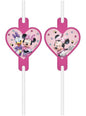 4 pajitas de Minnie Mouse - Procos | Funidelia