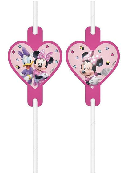 4 pajitas de Minnie Mouse - Procos | Funidelia
