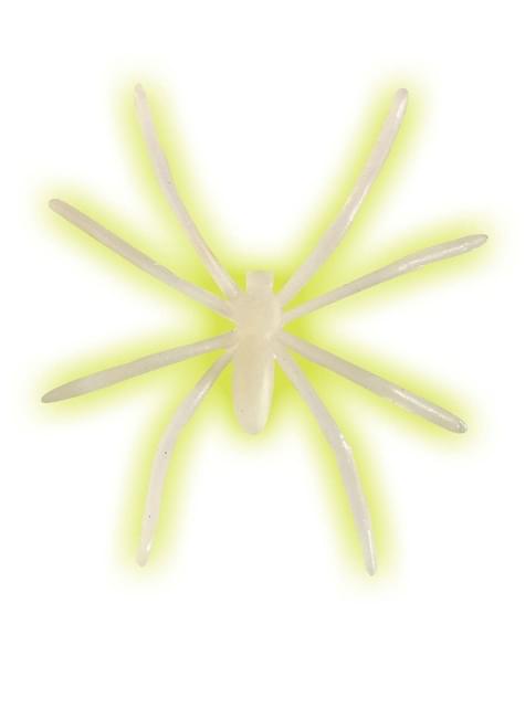 42 arañas fluorescentes Halloween