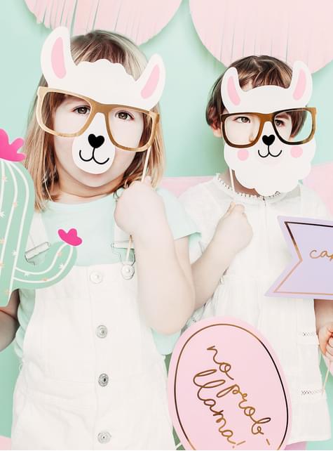5 piezas para photocall - Llama Party - Partydeco | Funidelia