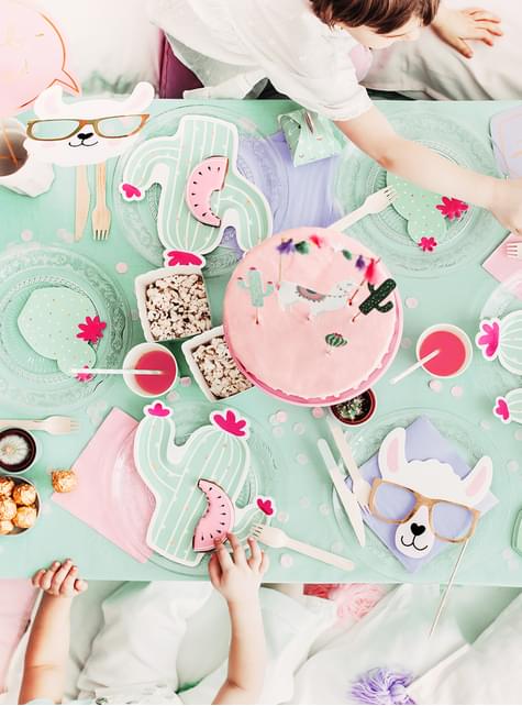 5 piezas para photocall - Llama Party - Partydeco | Funidelia