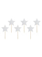 5 toppers de estrellas plateadas - Unicorn Collection - Partydeco | Funidelia