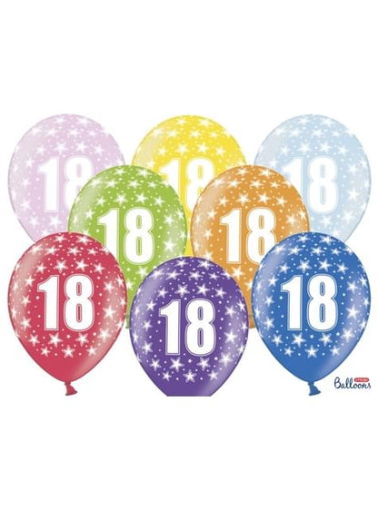 50 globos de látex “18“ multicolor (30 cm) - Partydeco | Funidelia