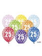 50 globos de látex “25“ multicolor (30 cm) - Partydeco | Funidelia