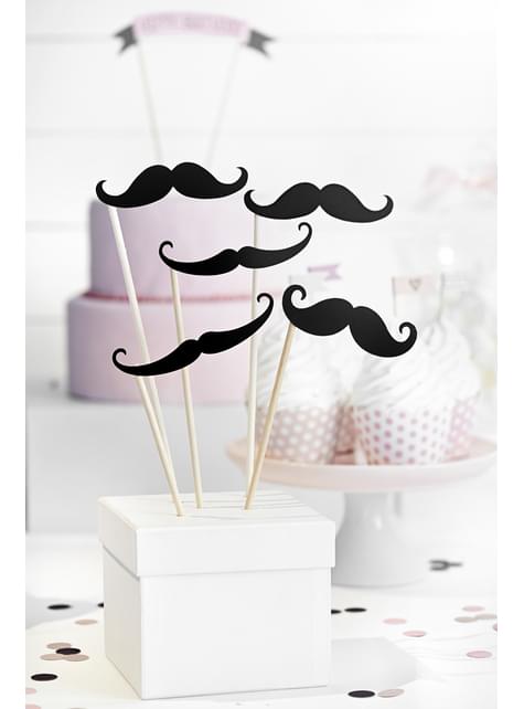 6 accesorios photocall de bigotes