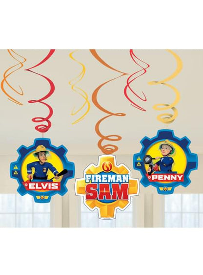 6 adornos colgantes de Sam El Bombero - AMSCAN | Funidelia