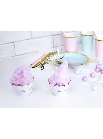 6 cápsulas de cupcakes variadas en tonos pastel - Unicorn Collection - Partydeco | Funidelia