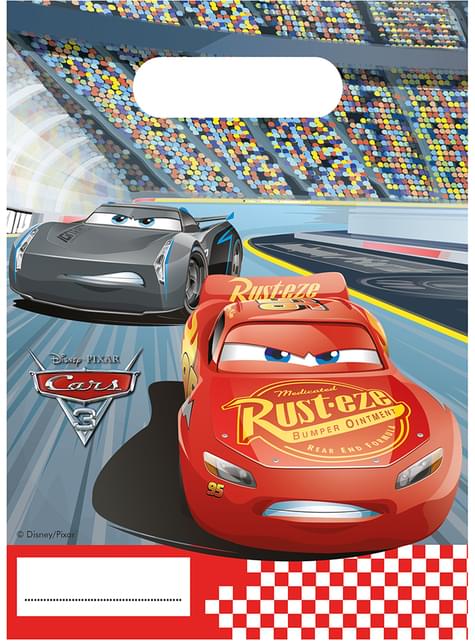 6 bolsas de chucherías Cars 3