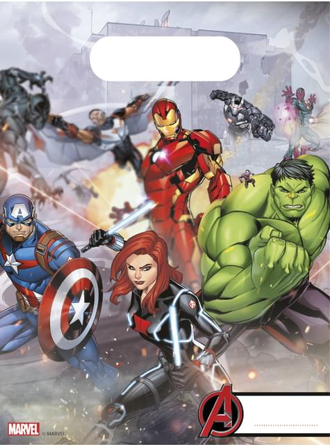 6 bolsas de chucherías de Los Vengadores - Mighty Avengers