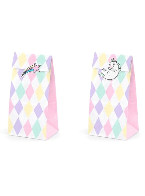 6 bolsas de chucherías de unicornio - Unicorn Collection - Partydeco | Funidelia