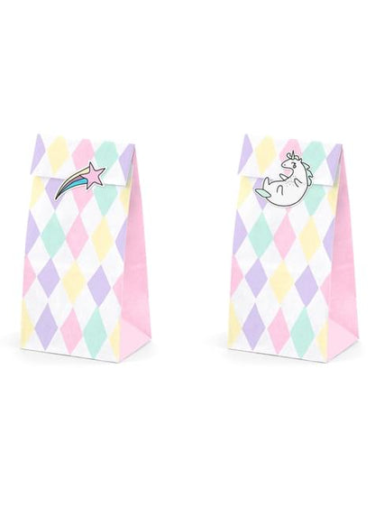 6 bolsas de chucherías de unicornio - Unicorn Collection - Partydeco | Funidelia