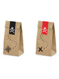 6 bolsas piratas de papel Kraft con pegatinas piratas - Piratas Party - Partydeco | Funidelia