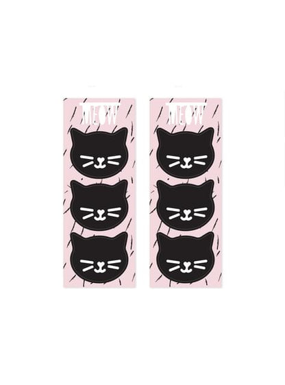 6 bolsas rosas de papel con pegatinas de gatos - Meow Party - Partydeco | Funidelia