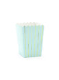 6 cajas de palomitas azules con rayas doradas de papel - Touch of Gold