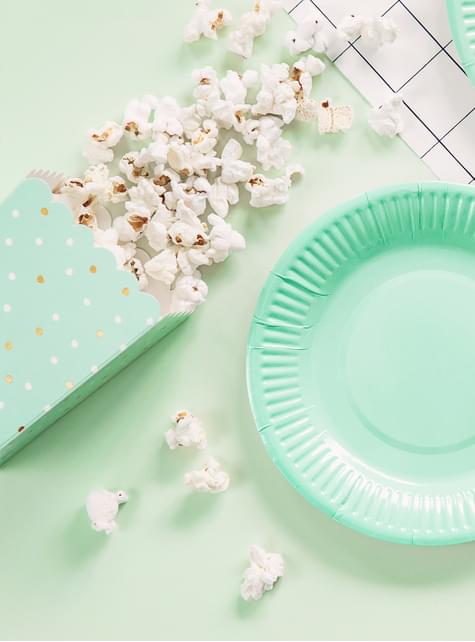 6 cajas para palomitas de cactus - Llama Party