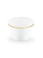 6 cápsulas para cupcakes blanco con borde dorado - First Communion - Partydeco | Funidelia
