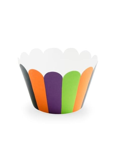 6 cápsulas para cupcakes de rayas multicolor de papel - Hocus Pocus Collection - Partydeco | Funidelia