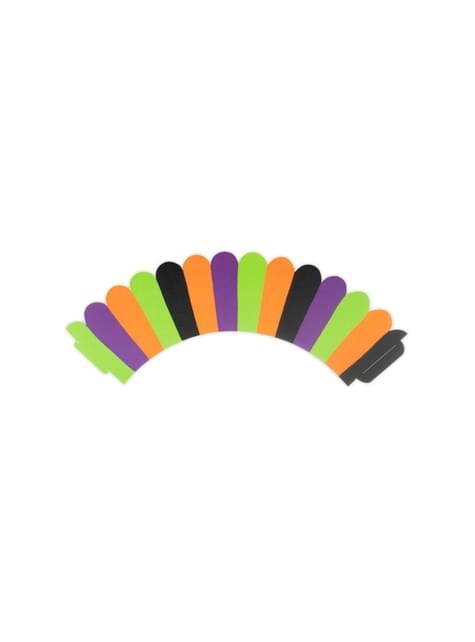 6 cápsulas para cupcakes de rayas multicolor de papel - Hocus Pocus Collection - Partydeco | Funidelia