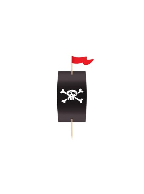 6 cápsulas para cupcakes piratas variados de papel - Pirates Party - Partydeco | Funidelia