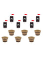 6 cápsulas para cupcakes piratas variados de papel - Pirates Party - Partydeco | Funidelia