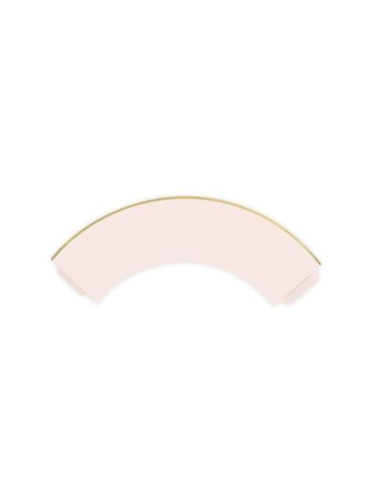 6 cápsulas para cupcakes rosa pastel con borde dorado de papel - Partydeco | Funidelia