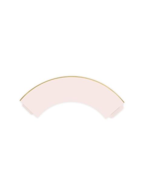 6 cápsulas para cupcakes rosa pastel con borde dorado de papel - Partydeco | Funidelia