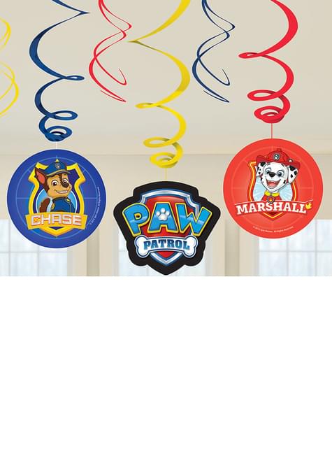 6 decoraciones colgantes de la Patrulla Canina