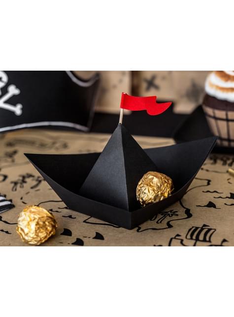 6 decoraciones de mesa “Barco pirata“ - Pirate Party - Partydeco | Funidelia