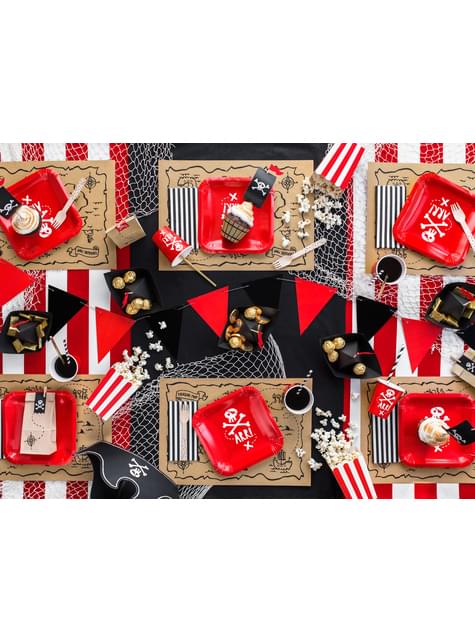 6 decoraciones de mesa “Barco pirata“ - Pirate Party - Partydeco | Funidelia