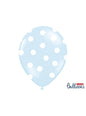 6 globos azul pasteles con topos blancos (30 cm) - Partydeco | Funidelia