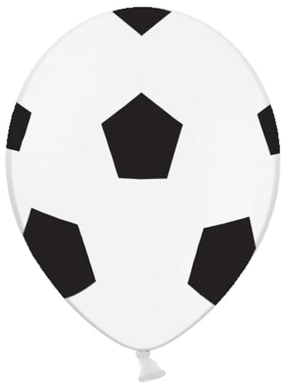 6 globos balón de fútbol (30 cm)