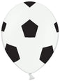 6 globos balón de fútbol (30 cm)