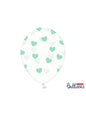 6 globos con corazones verdes (30 cm) - Partydeco | Funidelia
