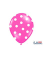 6 globos con topos rosa pastel (30 cm)