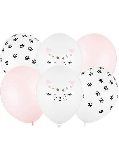 6 globos de gatos - Partydeco | Funidelia