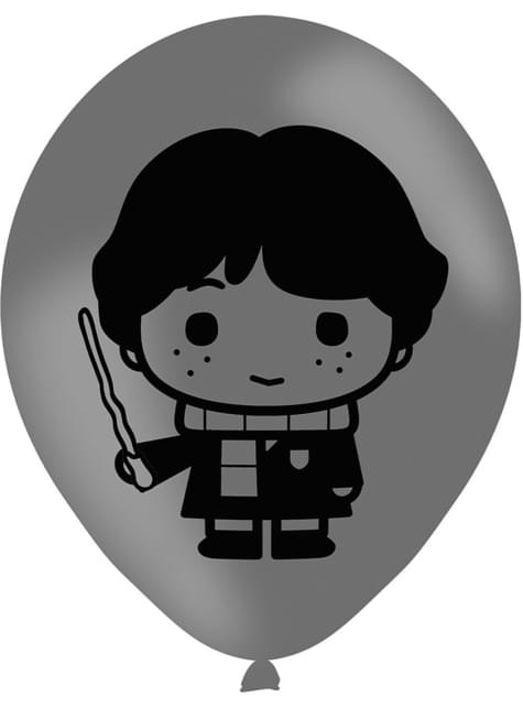 6 globos de Harry Potter surtidos (28 cm) - Lumos Collection