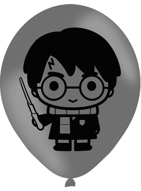 6 globos de Harry Potter surtidos (28 cm) - Lumos Collection