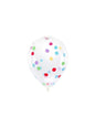 6 globos de látex con confeti de círculos de colores (30 cm) - Partydeco | Funidelia