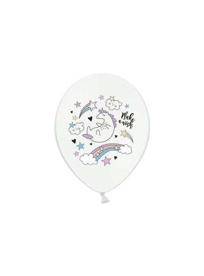 6 globos de látex de unicornio (30cm) - Unicorn Collection - Partydeco | Funidelia