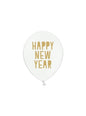 6 globos de látex “HAPPY“ blanco (30 cm) - Partydeco | Funidelia