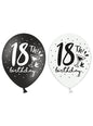 6 globos extra resistentes 18 cumpleaños (30 cm) - Partydeco | Funidelia