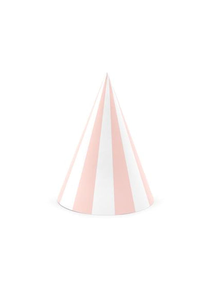 6 gorritos de fiesta de rayas de papel - Meow Party - Partydeco | Funidelia