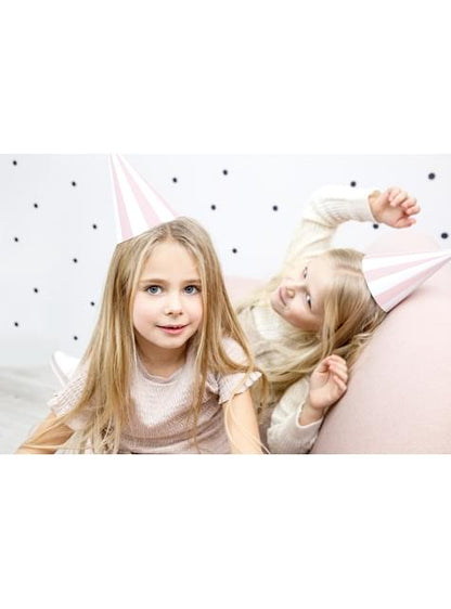 6 gorritos de fiesta de rayas de papel - Meow Party - Partydeco | Funidelia
