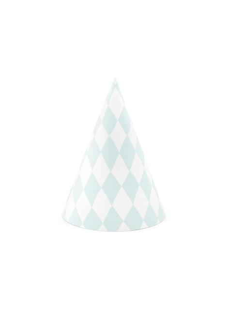 6 gorritos de fiesta de rombos de papel - Yummy