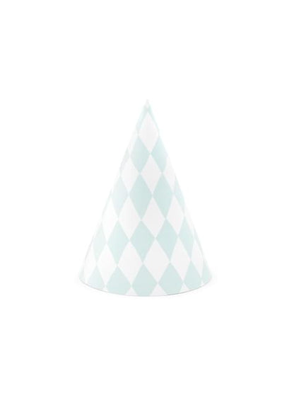 6 gorritos de fiesta de rombos de papel - Yummy
