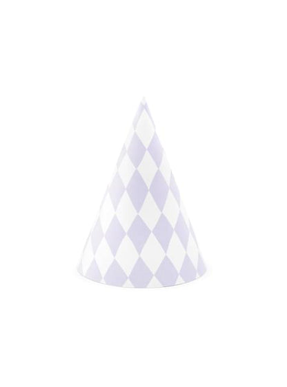6 gorritos de fiesta de rombos de papel - Yummy