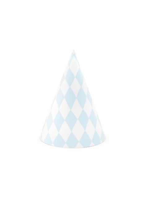 6 gorritos de fiesta de rombos de papel - Yummy