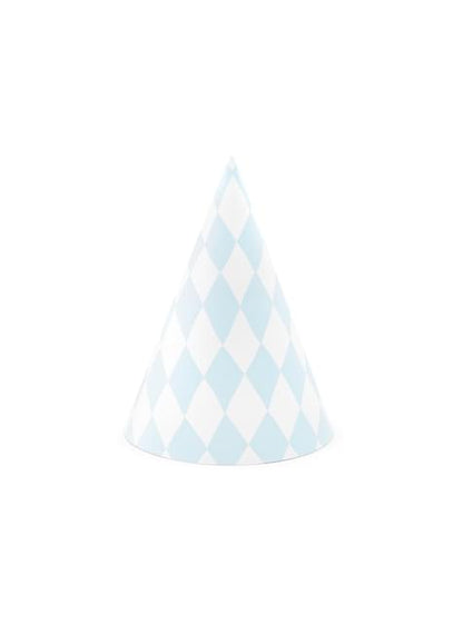 6 gorritos de fiesta de rombos de papel - Yummy